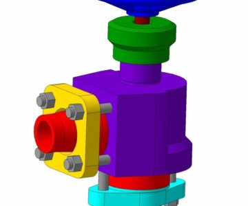 3D модель Вентиль запорный МЧ00.74