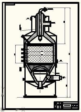 Чертеж Пароводяной конвертер метана