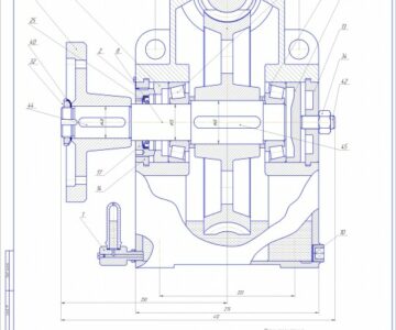 Чертеж Курсовая работа детали машин