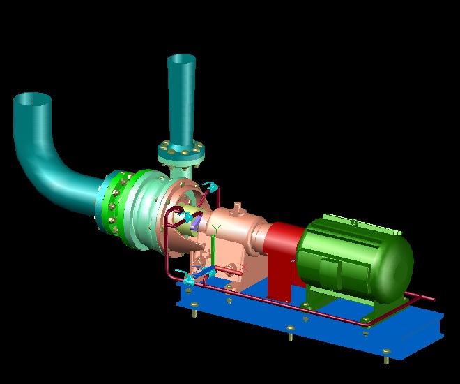 3D модель Насос НКУ-250 3D модель