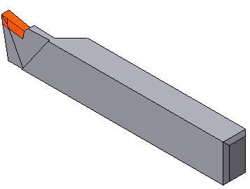 3D модель Резец токарный отрезной