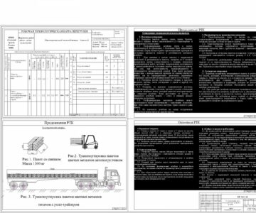 Чертеж Разработка технологической карты перегрузочного процесса