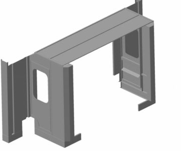 3D модель Ограждение станка CW1000