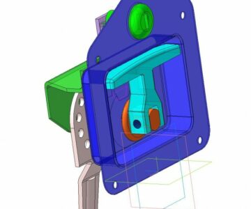 3D модель Замок накладной 3D