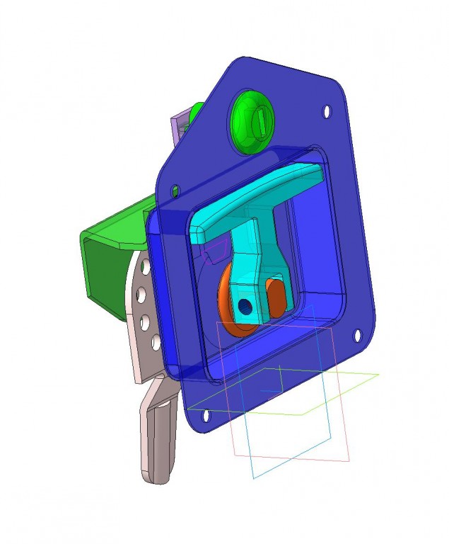 3D модель Замок накладной 3D