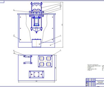 Чертеж Чертеж стенда для разборки генераторов