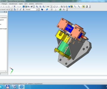 3D модель Приспособление зажимное к агрегатному станку