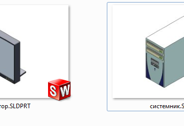 3D модель Системный блок и монитор 3D