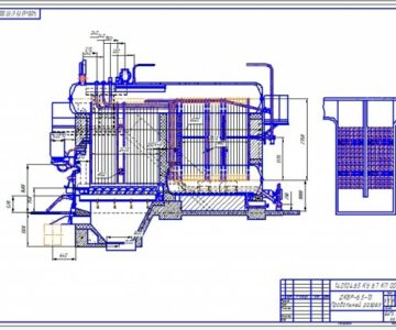 Чертеж Котёл ДКВР-6,5-13