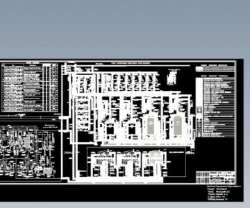 Чертеж Водогрейная часть котельной