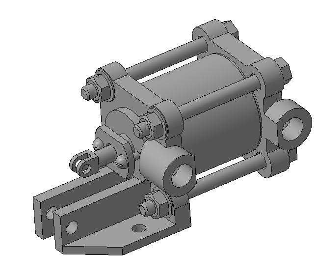 3D модель Гидроцилиндр 3D