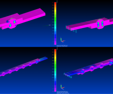 3D модель Анализ НДС заклепочных соединений