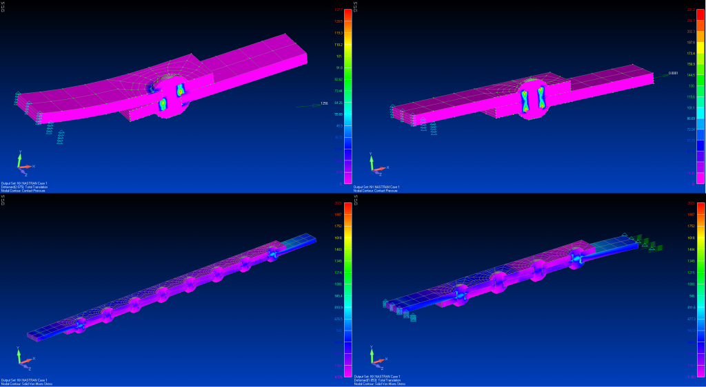 3D модель Анализ НДС заклепочных соединений