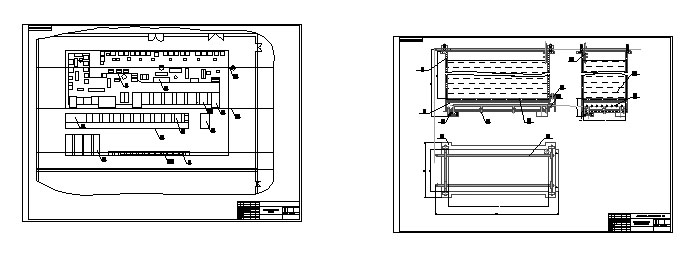 Чертеж Гальваническая ванна и гальванический цех нанесения защитных покрытий