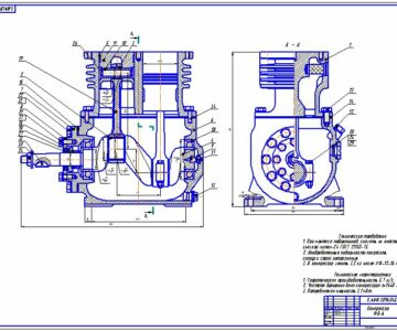 Чертеж Компрессор ФВ-6