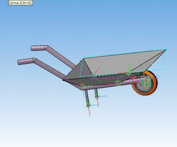 3D модель 3D модель тачки универсальной одноколесной