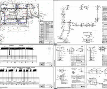 Чертеж Производственная база - проект наружных сетей водопровода, канализации