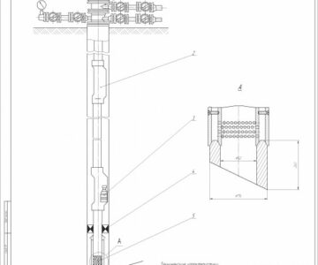 Чертеж Газлифтная установка