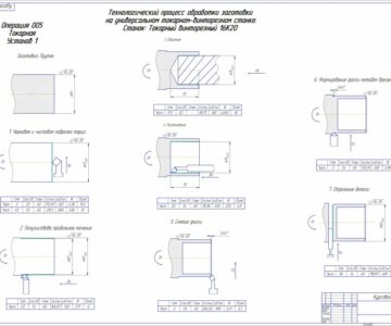 Чертеж Токарная обработка заготовки Стакан