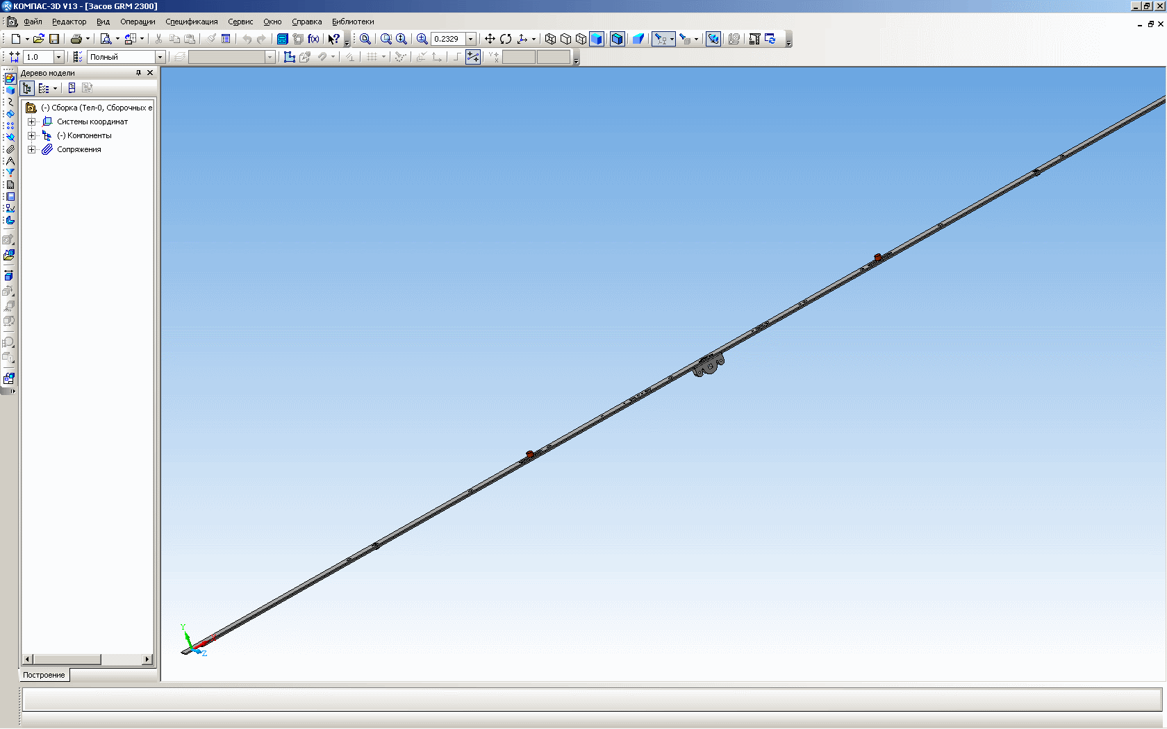 3D модель Засов GRM 2300/2 SL