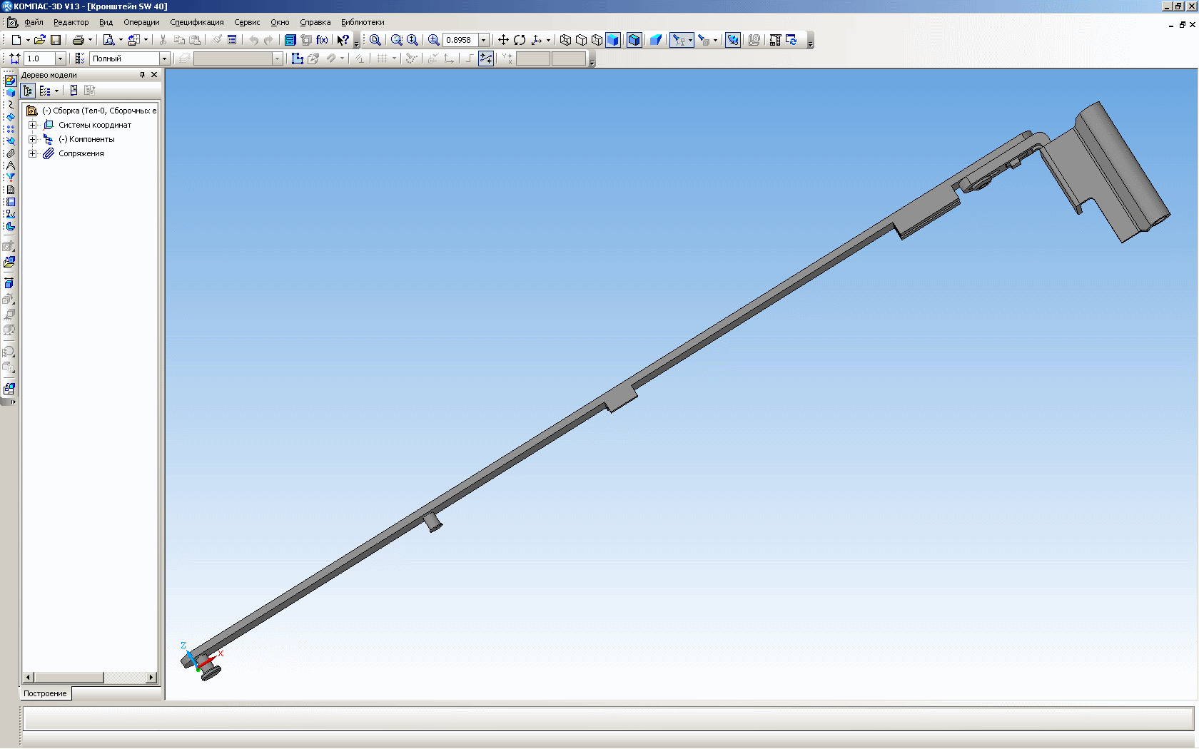 3D модель Кронштейн DWS 40-20/13 RS SL