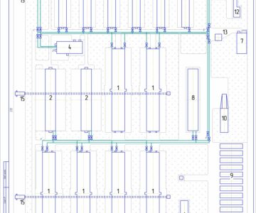 Чертеж Проектирование теплоснабжения предприятия АПК