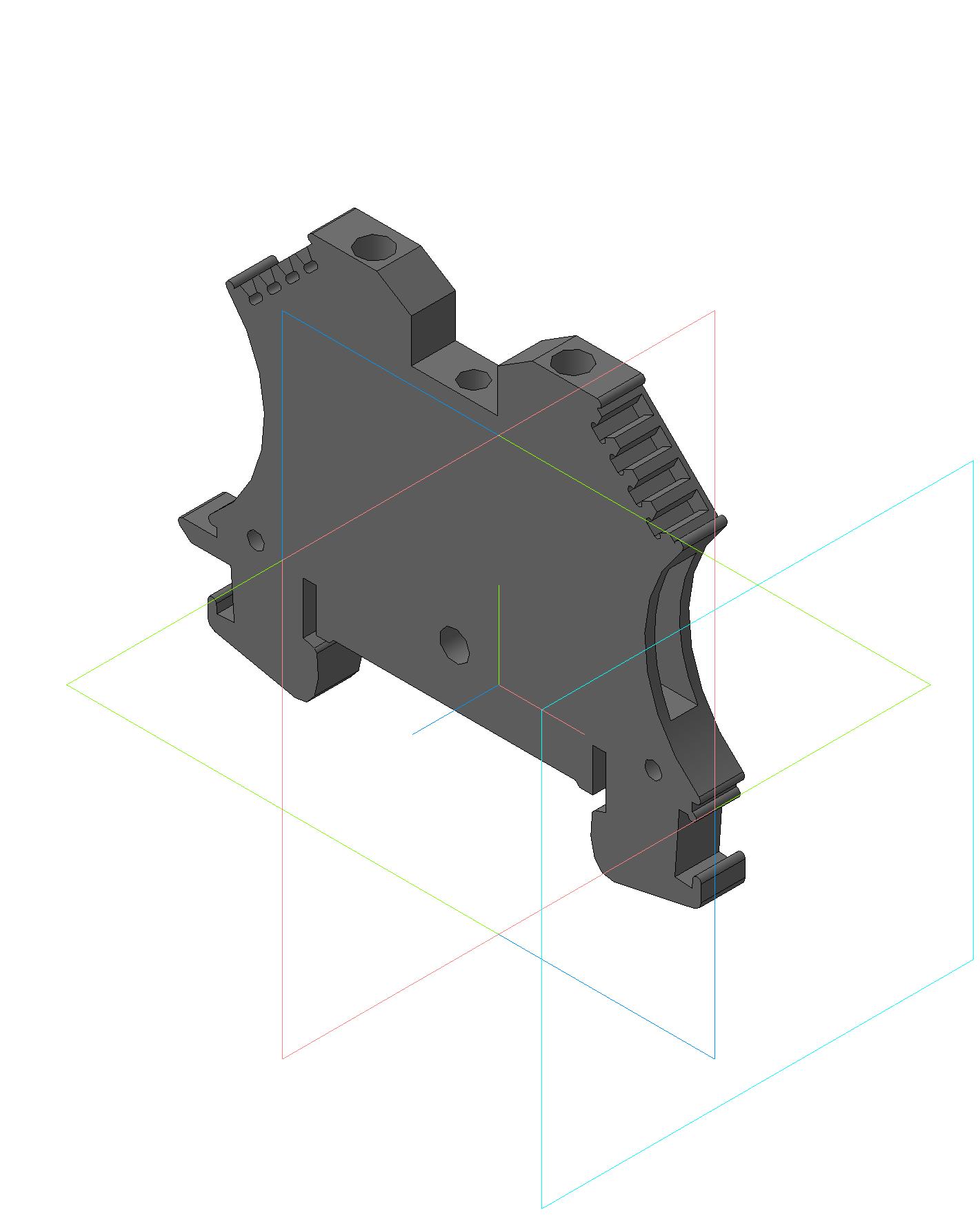 3D модель Клемма проходная WDU 2,5