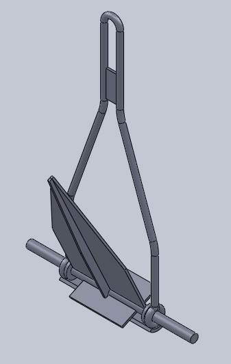 3D модель Сварной якорь Курбатова