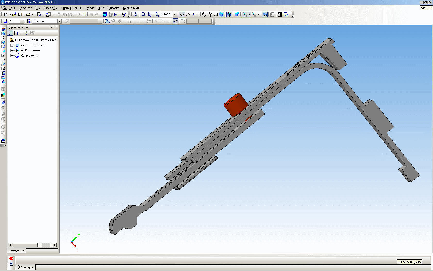 3D модель Угловая передача ER 3 C SL