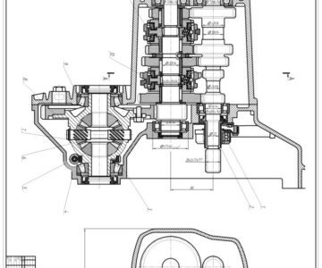 Чертеж Коробка передач ГАЗ-31029