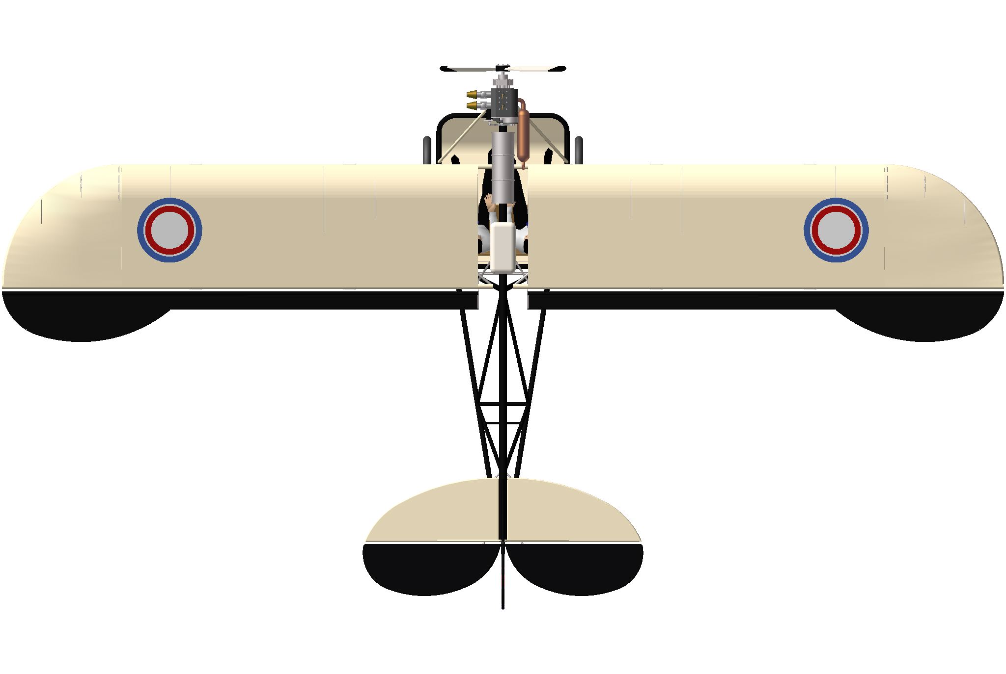 3D модель Ультралайт с двигателем Rotax-503