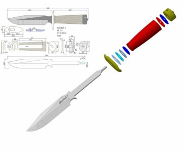 3D модель Нож Randall 1