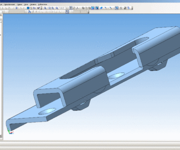 3D модель Противовзломный нижний зацеп K-SEF 1/52N