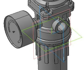 3D модель Фильтр-регулятор давления с манометром