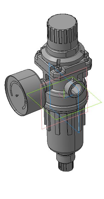 3D модель Фильтр-регулятор давления с манометром