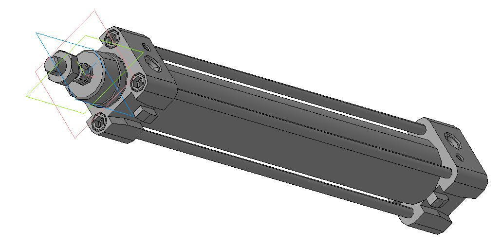 3D модель Пневмоцилиндр 60M2L032A0200(N01)