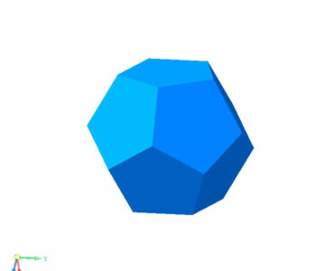 3D модель Дододекаэдр - поверхность