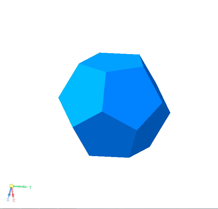 3D модель Дододекаэдр - поверхность