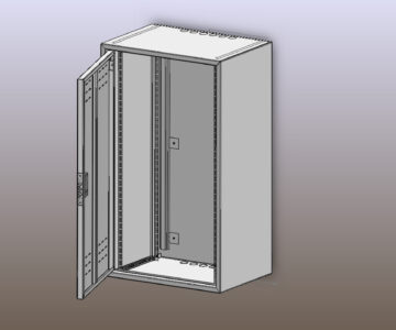 3D модель Шкаф коммуникационный в сборе