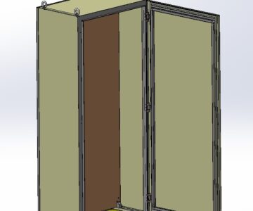 3D модель Корпус  шкафа электрооборудования 1850х800х500