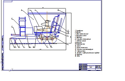 Чертеж Кормораздатчик-измельчитель-смеситель КИС-8