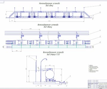 Чертеж Железнодорожная эстакада