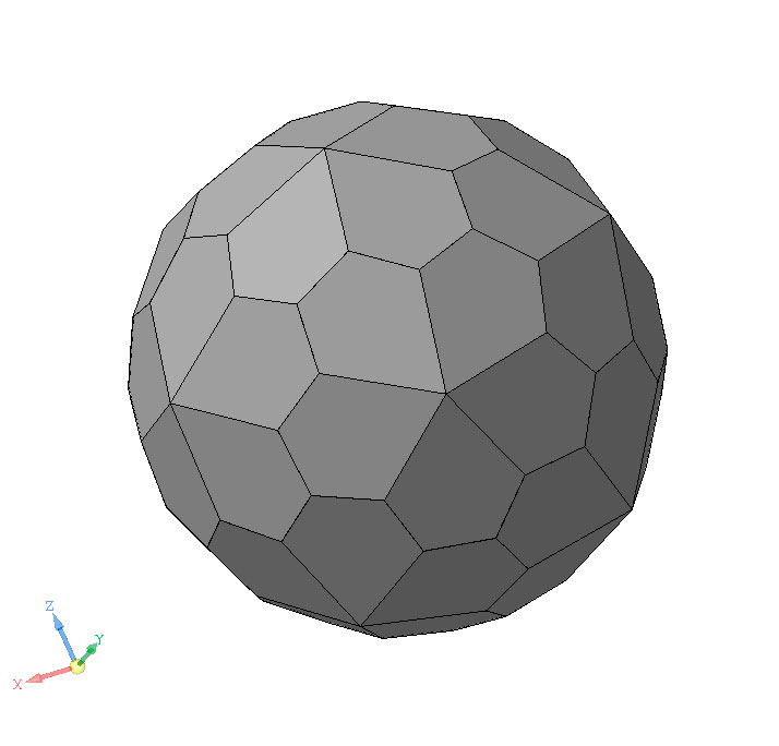 3D модель Пентагональный гексеконтаэдр