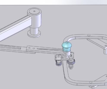 3D модель Стол для нарезки зеркальных полотен (пантограф)