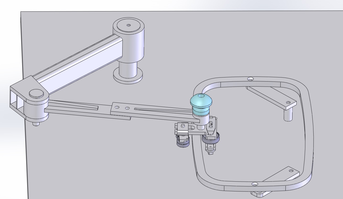 3D модель Стол для нарезки зеркальных полотен (пантограф)