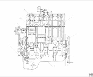 Чертеж Восстановление головки блока цилиндров двигателя Д-240