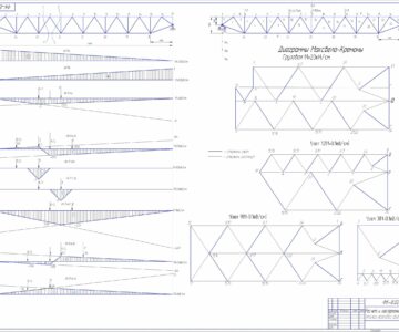 Чертеж Расчет и построение плоской фермы мостового крана
