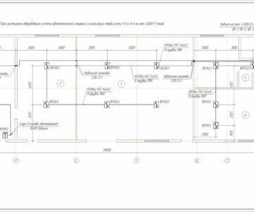 Чертеж Проект системы автоматической пожарной сигнализации административного-складского здания