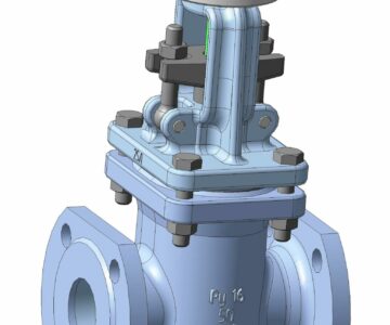 3D модель Задвижка 30с941нж Ду50 Ру16 (электропривод)