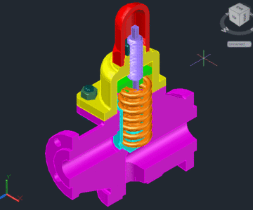 3D модель Клапан перепускной 3D